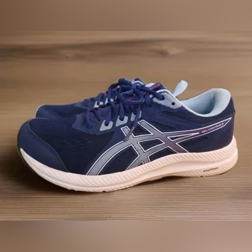 ASICS Gel Contend 8 1012B320 Women’s size 9  Running Shoe Purple Blue Ortholite